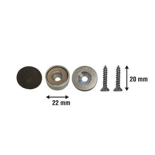 Everhang Magnetic Pull Latch Set - 10.35kg Neodymium - Strong & Durable – view 2 - Auzzistore