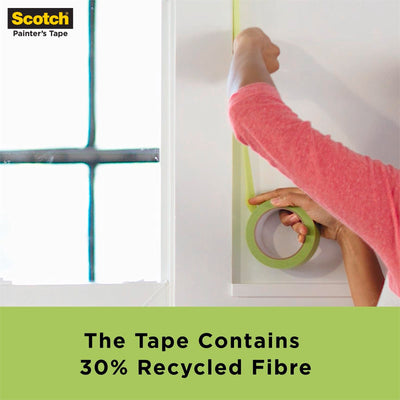 Scotch General Painting 36mm x 55m Painter's Masking Tape - Paper - Medium Adhesive - 8-Day Clean Removal