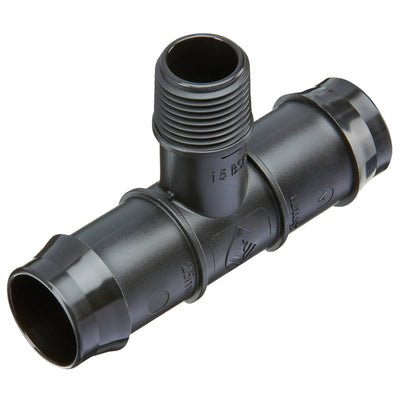 Toro 25mm Barbed Tee - 15mm Male BSP - Polypropylene - Irrigation Use