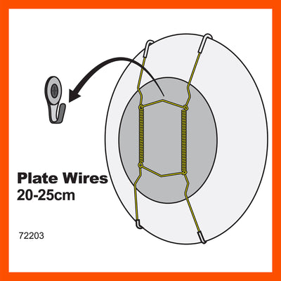 Everhang Brass Plated Hanging Plate Wires 20-25cm Strong Flexible