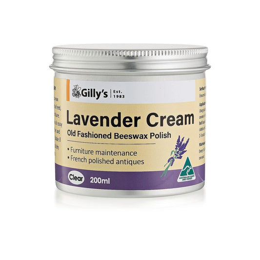 Gilly Stephenson Lavender Cream 200ml Wax Furniture Polish