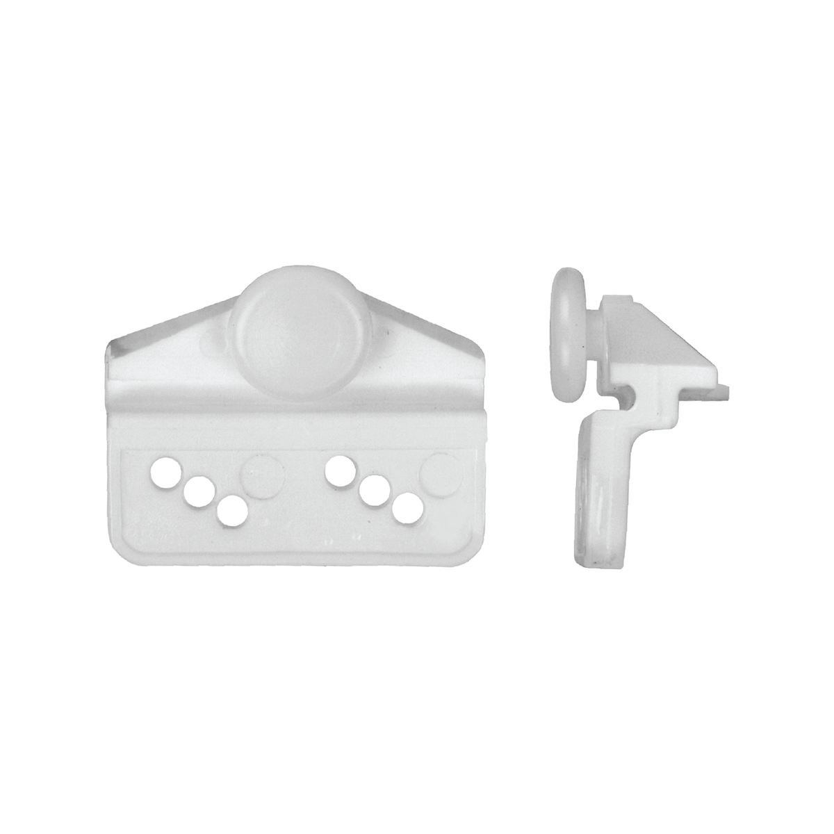 Rolltrak Adjustable Plastic Trolley - Acetal Roller - 52mm x 42mm - Durable