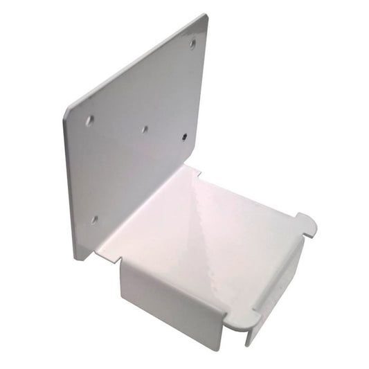 Alyspan Post Beam Connector 65mm Pearl White Galvanised Steel Easy Install