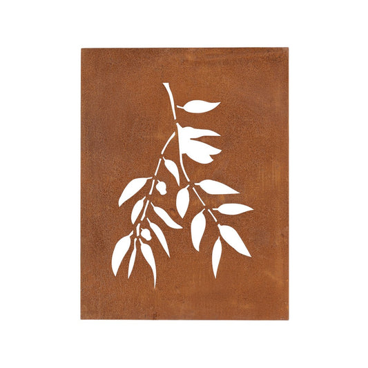 Tuscan Path 3 Piece Rust Gumtree Wall Art - 1500 x 650 mm - Rust - Outdoor Decor – view 2 - Auzzistore