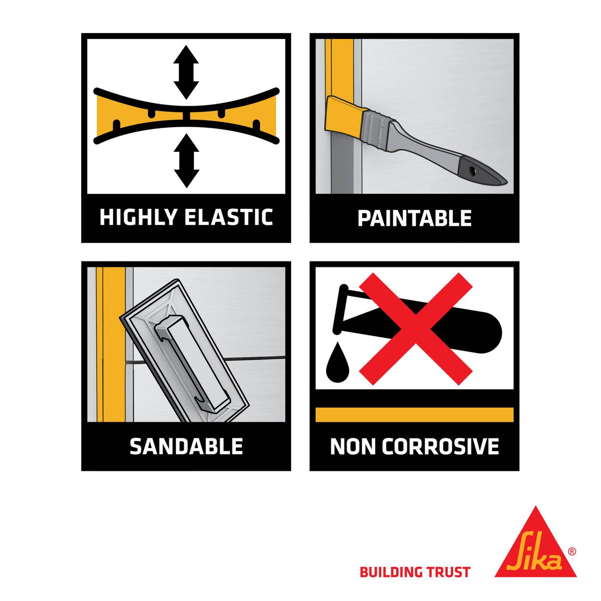 Sika Sikaflex 227 White Sealant 310ml Polyurethane Low Odour