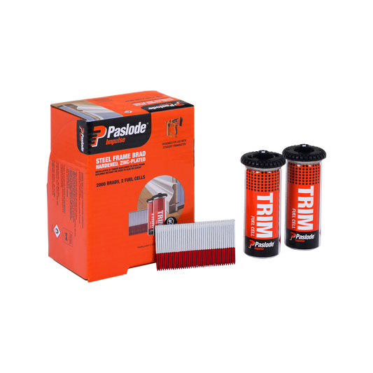 Paslode 15g Steel Frame Brad Box 2000 - 38mm - Strong Hold in Steel - Auzzistore