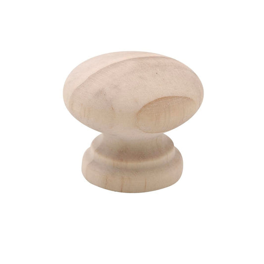 Prestige Mushroom Knob - 35mm - Pine Wood - Traditional Design