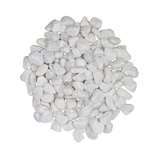 Tuscan Path Decorative White Pebbles 2kg 15-20mm - Indoor/Outdoor Use - Auzzistore