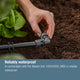 Gardena 13mm Micro Irrigation L-Joint 2 Pack - 90-Degree Connection - Black