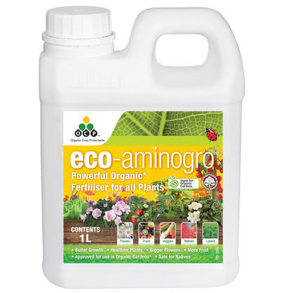 OCP Eco-Aminogro Liquid Fertiliser 1L Organic Plant Growth