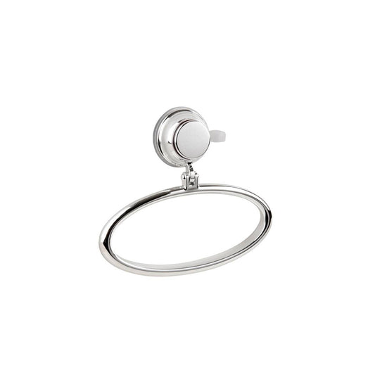 Naleon Chrome Super Suction Towel Ring - 1 Towel - 180mm x 160mm x 40mm