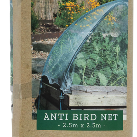 Backyard Farmer Anti Bird Net - 2.5m x 2.5m - White - UV-Resistant HDPE - Auzzistore