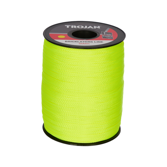 Trojan 500m Brickline - Green Nylon Marking Line for Fencing & Gardening - Auzzistore