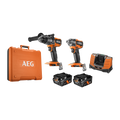 AEG 18V Brushless Force Combo Kit - 2 Piece - 4.0Ah Batteries - 90Nm Torque