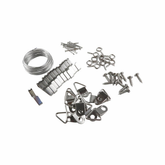 Everhang Picture Hanging Kit - 10kg - Steel - Easy Installation - Auzzistore
