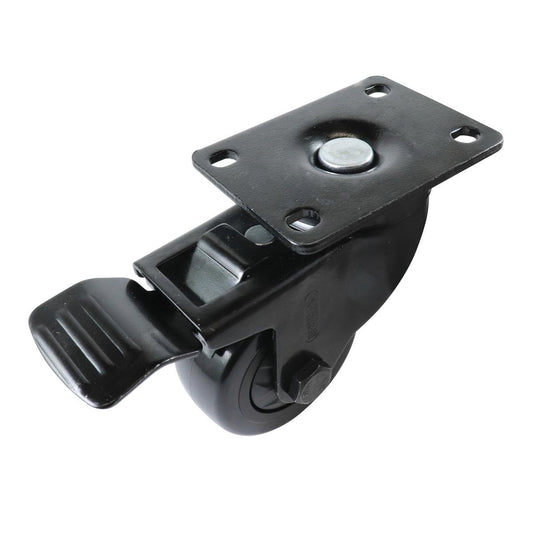 Easyroll Swivel Castor - 75mm - PVC - With Brake - Auzzistore