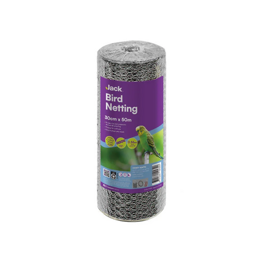 Jack Bird Netting 30 x 1.3cm 50m Galvanised Steel Light Duty - Auzzistore