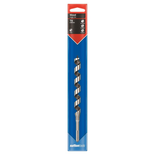 Sutton Tools Short Auger Bit 200 x 14mm Steel Fast Drilling - Auzzistore