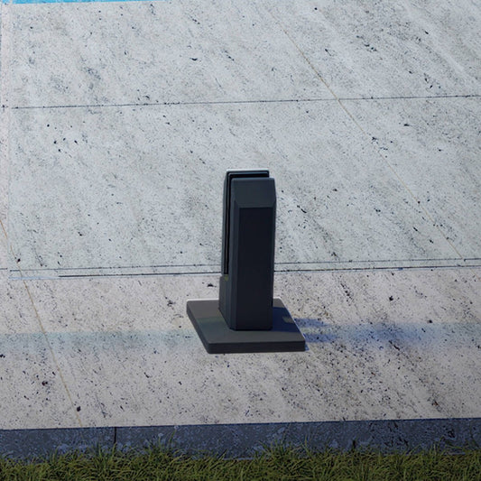 Protectoral Glass Fence Spigot - 95mm x 162mm - 2205 Stainless Steel - Black – view 2 - Auzzistore