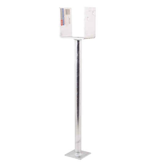 Pryda Full Stirrup Post Anchor - 450x100mm - M10 - Galvanised Steel - Termite Protection - Auzzistore