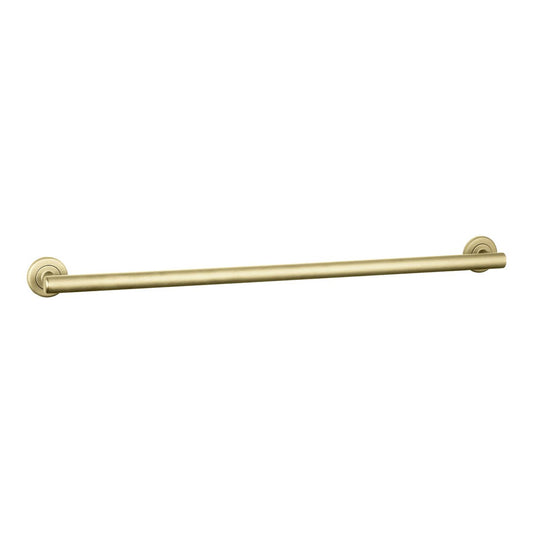 Evekare 900mm Brushed Brass Linear Grab Rail - Concealed Flange - 250kg Support