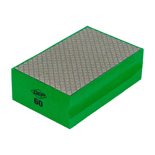QEP 60 Grit Diamond Sanding Block - 60mm x 95mm - Smoothing Tool for Tile, Stone, Glass, Ceramic, Marble - Auzzistore
