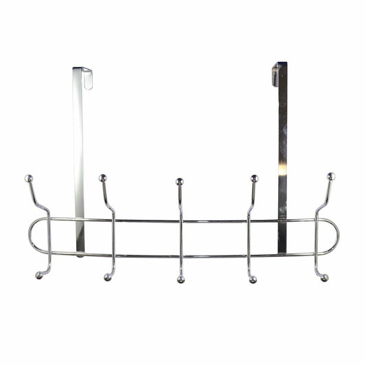 Adoored Double Hook Rack - 410mm x 140mm x 270mm - Steel - Chrome Finish