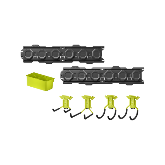 Ryobi Link 7 Piece Wall Kit - Modular Storage Solution - 205mm x 232mm x 846mm
