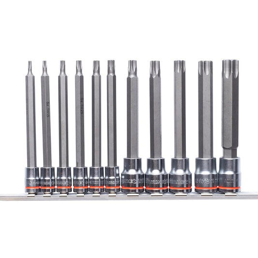 Kincrome Tamperproof Torx Socket Set - 11 Piece - Chrome Vanadium Steel - Auzzistore