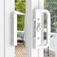 Rolltrak White Sliding Patio Door Keyed Lock Set - 200mm Alloy - Secure
