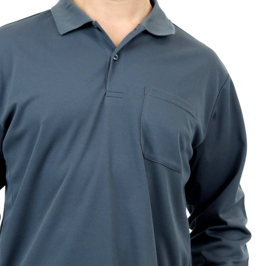 Citeco Grey Dry Fit Long Sleeve Polo Medium - Lightweight - Breathable – view 2