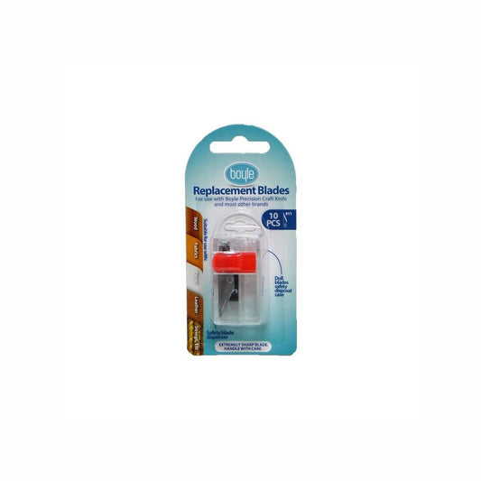 Boyle Craft Knife Blades - 10 Pack - #11 Blades - 26mm x 20mm x 60mm