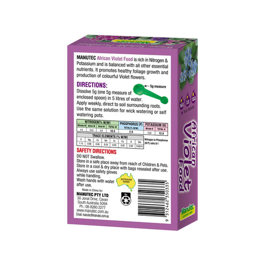 Manutec Soluble African Violet Food - 300g - Water Soluble - Nutrient Rich – view 2 - Auzzistore