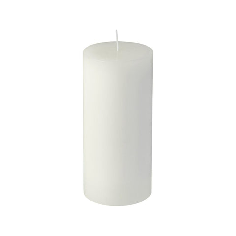 Waxworks 15cm White Citronella Pillar Candle - 40 Hour Burn Time - Mosquito Repellent - Auzzistore