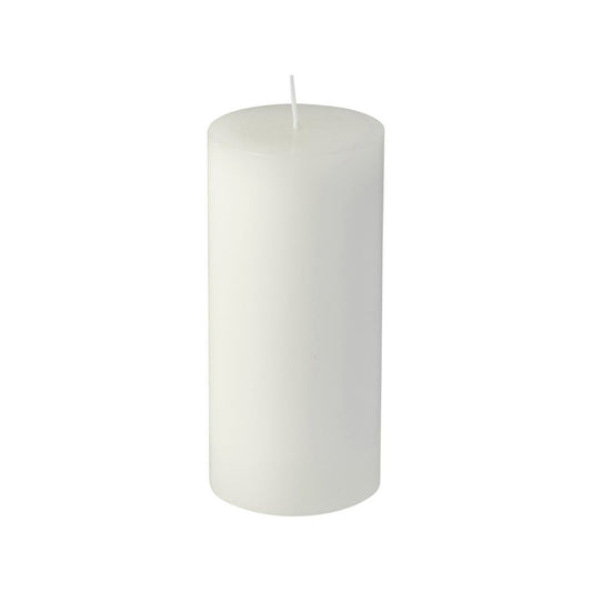 Waxworks 15cm White Citronella Pillar Candle - 40 Hour Burn Time - Mosquito Repellent - Auzzistore