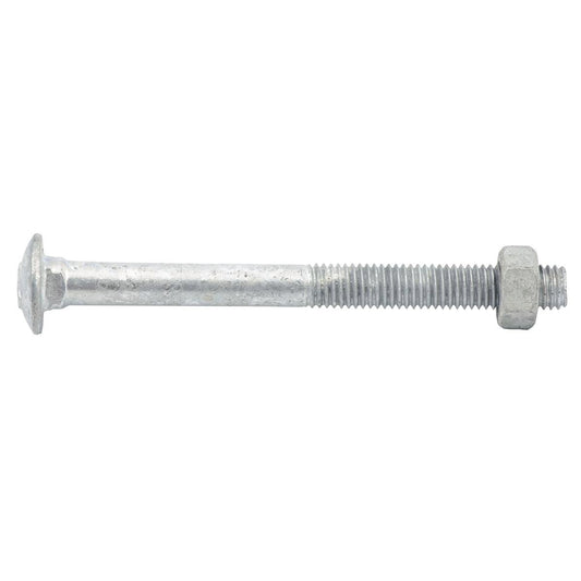 Zenith M8 x 90mm Hot Dipped Galvanised Cup Head Bolt and Nut Each - Auzzistore