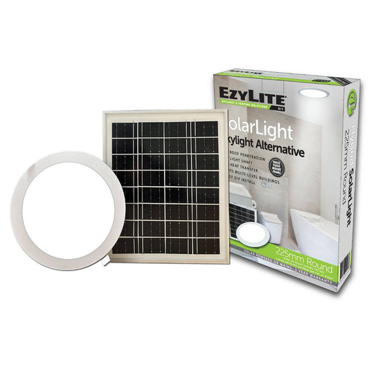 Ezylite 225mm Round Hybrid Skylight Alternative - Easy DIY - Flush Mount – view 2