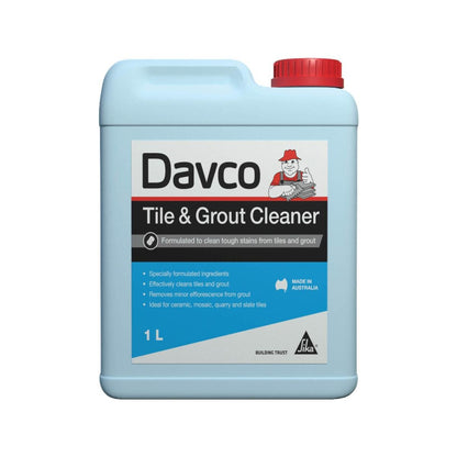 Davco Tile and Grout Cleaner 1L Liquid Cleaner Removes Tough Stains