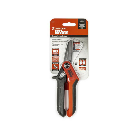 Crescent Wiss Utility Shears - 190mm - Titanium Coated - Heavy-Duty Blades