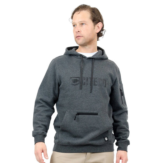 Citeco Charcoal Marle Hoodie - Men's Work Hoodie - Medium - UPF 50+ Protection – view 2