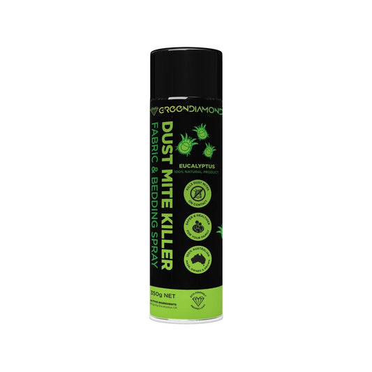 Green Diamond Dust Mite Killer 350g - Fabric Spray - Green/Black - Safe for Families - Auzzistore