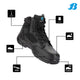 Bata Industrials Black Bobcat Zip Side Safety Boot UK Size 10 - Steel Toe - Slip-Resistant