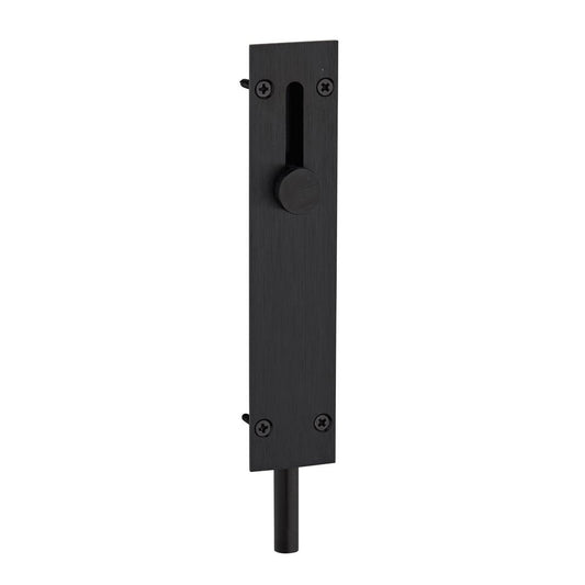 Delf Trade 150mm Door Drop Bolt - Matt Black - Aluminium - Easy Use