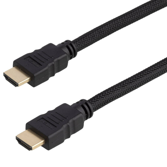 Click 5m 4K HDMI Cable - Black - 60Hz - Durable Nylon Braided Sheath