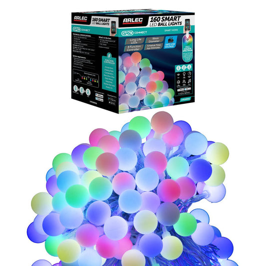 Arlec RGB Ball Lights - 18mm - Plastic - Colour Changing - Auzzistore