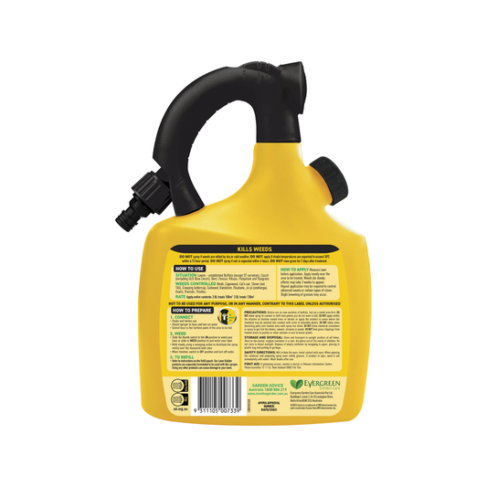 Scotts Lawn Builder Bindii Clover Broadleaf Weedkiller 180m² Refillable Bottle – view 2 - Auzzistore