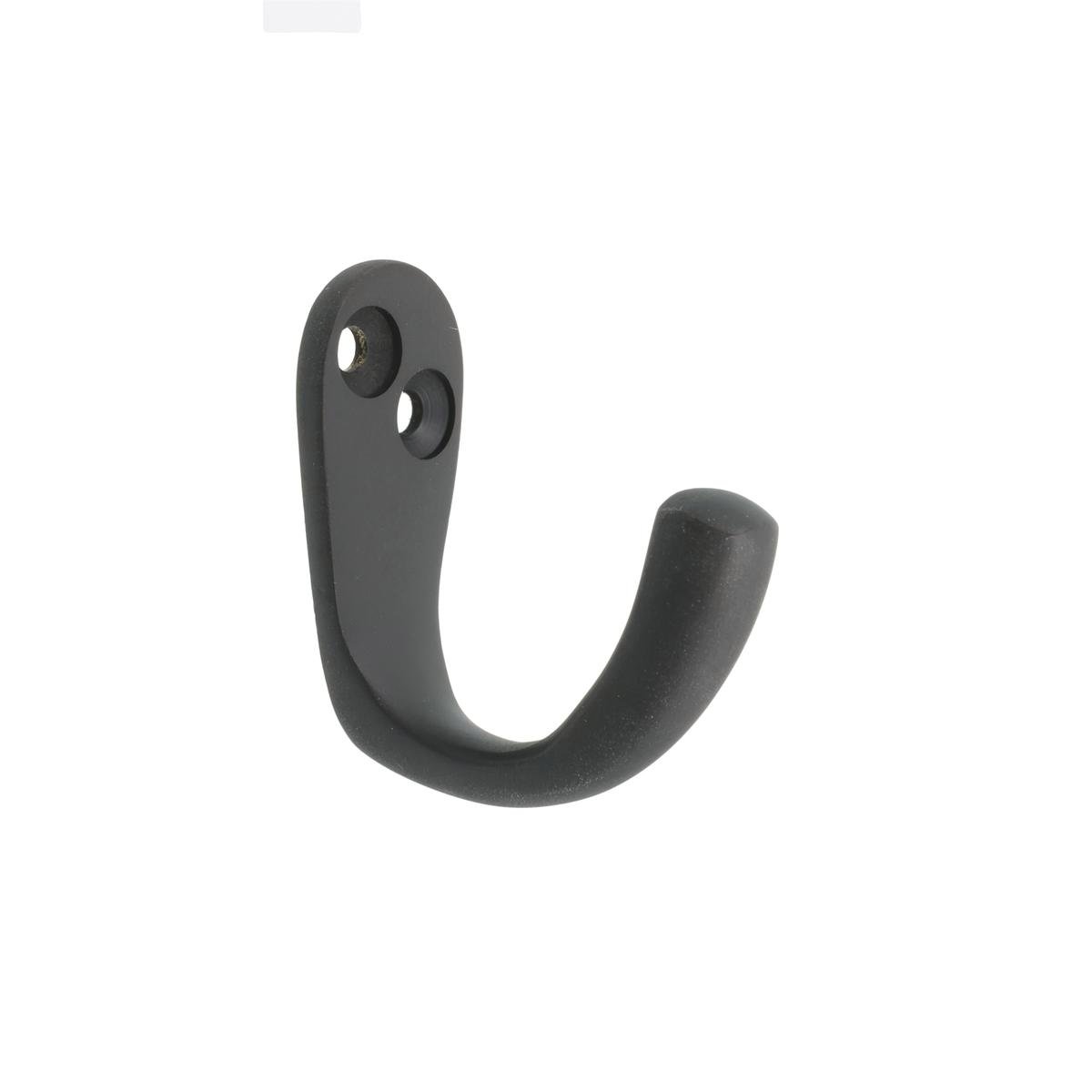 Zenith 40mm Matte Black Solid Brass Single Robe Hook – Auzzi Store