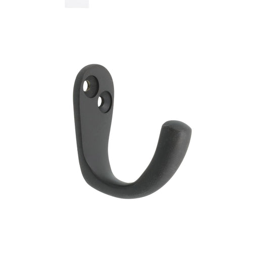 Zenith Robe Hook - 40mm - Solid Brass - Matte Black