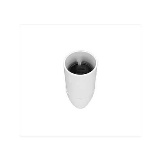 HPM Lamp Holder - Bayonet Cap - White - ABS Plastic - Cord Grip