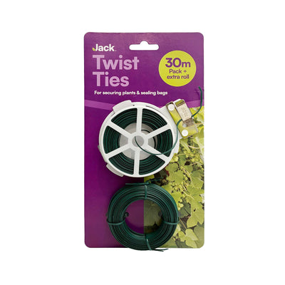 Jack Twist Tie 30m Green Pvc Soft Plant Tie Flexible Wire